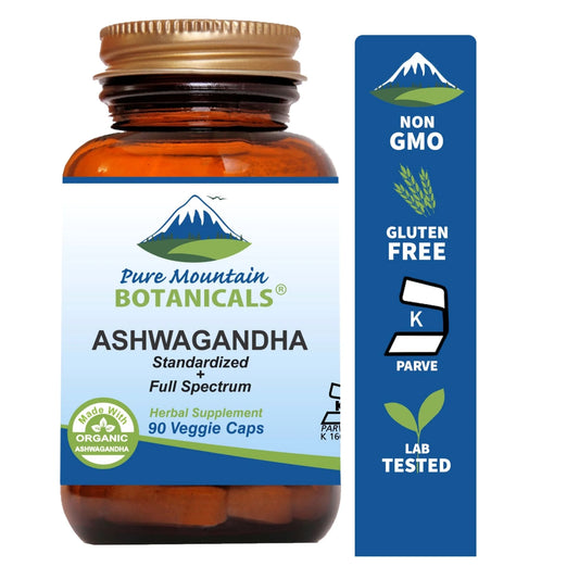 Cápsulas De Ashwagandha Kosher Cápsulas Veganas Con 475Mg De Raíz De Ashwagandha Y Potente Suplemento De Extracto De Ashwaganda