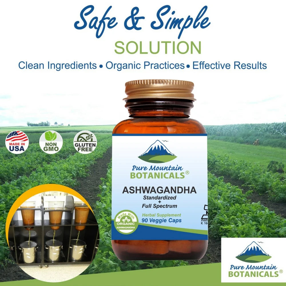 Cápsulas De Ashwagandha Kosher Cápsulas Veganas Con 475Mg De Raíz De Ashwagandha Y Potente Suplemento De Extracto De Ashwaganda