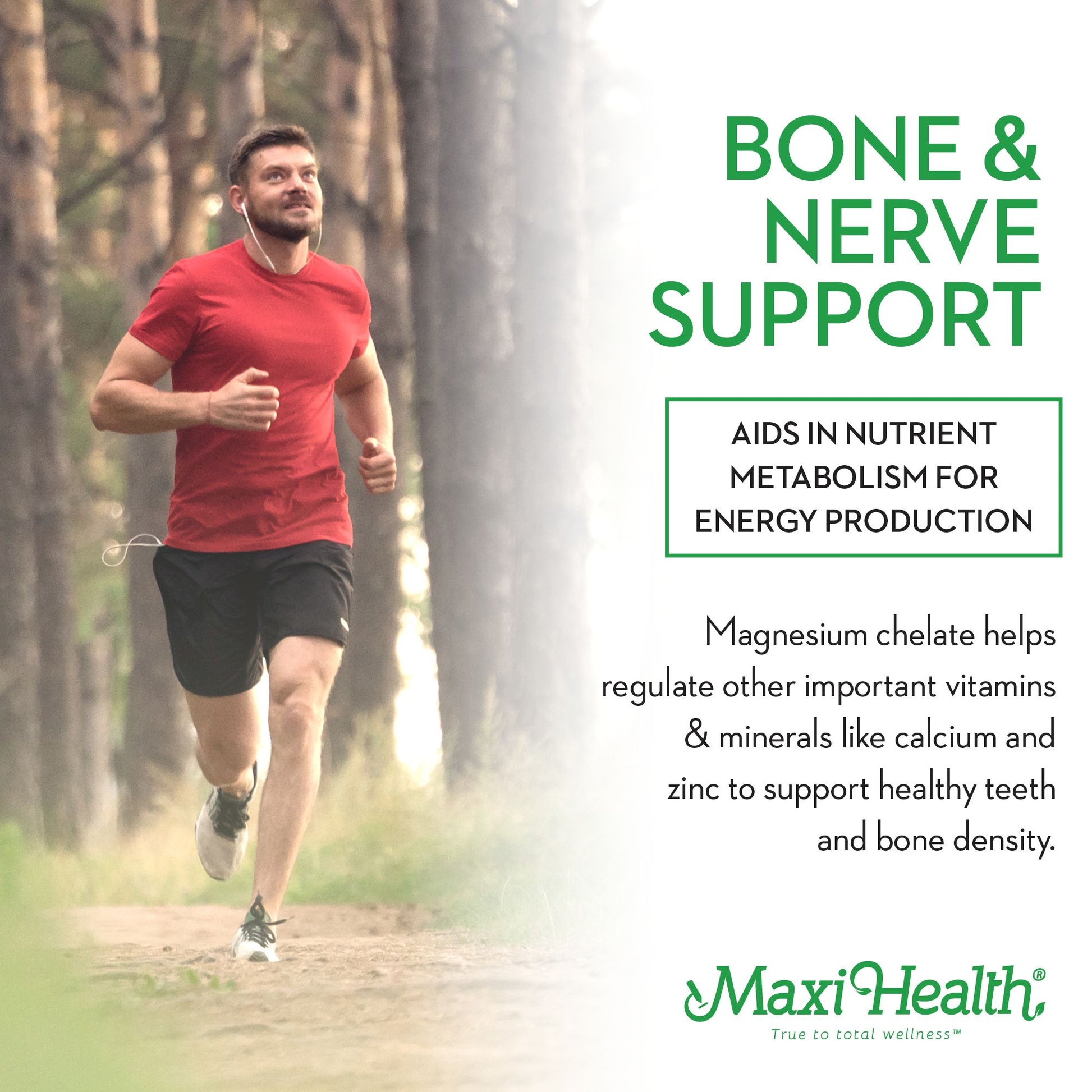 Magnesium Chelate – Bone, Nerve & Energy Support – 90 Vegetarian Capsules